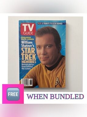 🆓 When Bundled TV Guide September 4-10, 1993 William Shatner Star Trek Memories